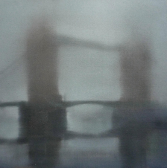 'Tower Bridge 2' oil on canvas 30x30cm SOLD