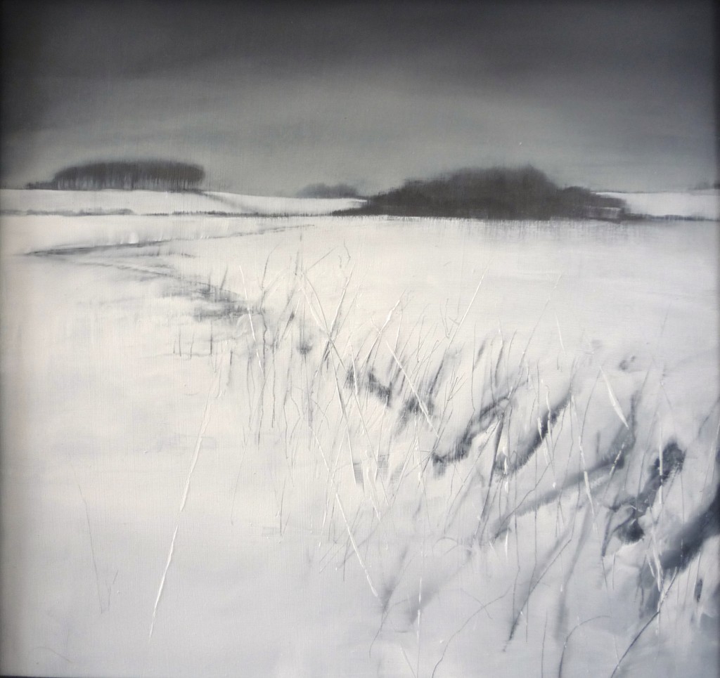 'Winter 3' mixed media on board 41x39cm SOLD