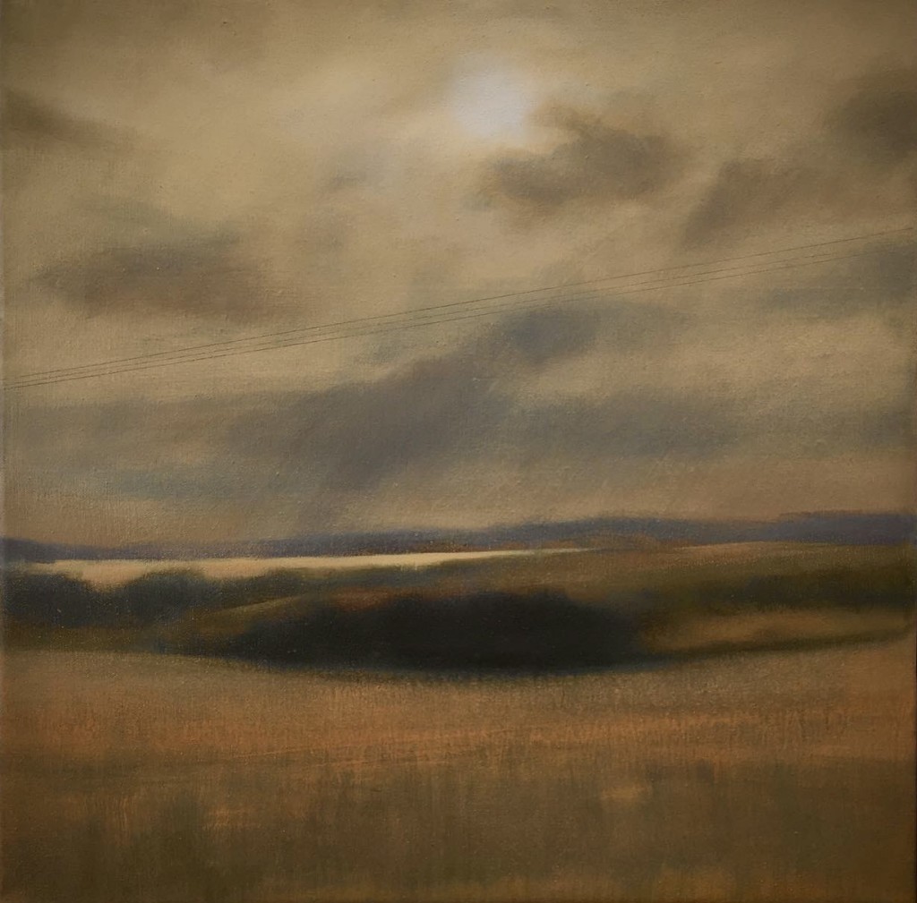 'Approaching Storm' oil on canvas 40x40cm
