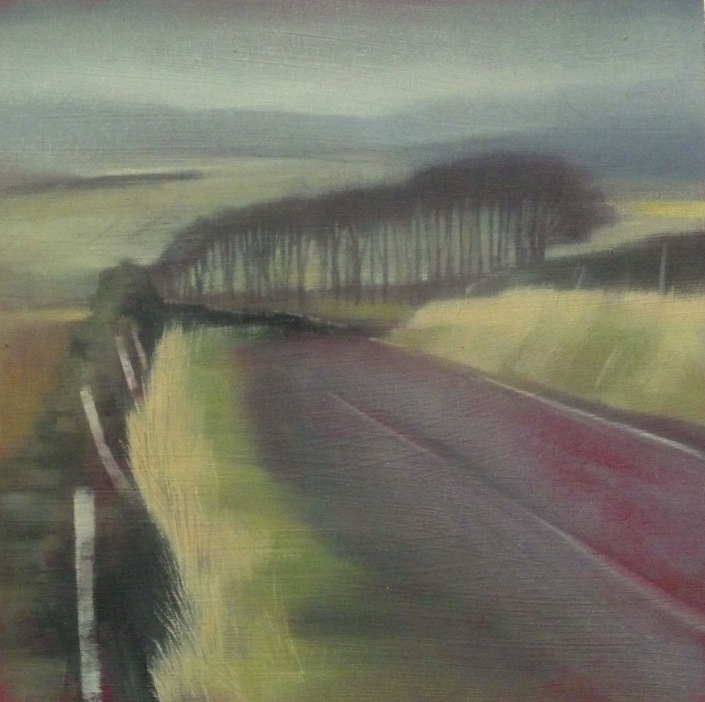 'Forest of Bowland' oil on board 18x18cm SOLD