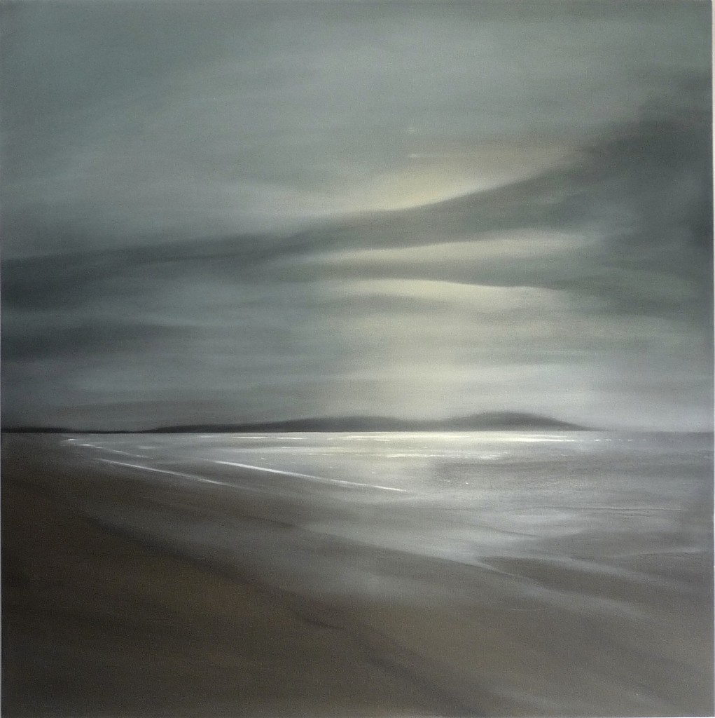'Brean Down' oil on canvas 108x108cm SOLD
