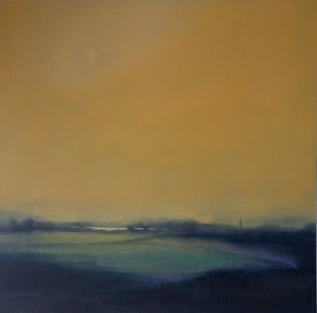 Betty Harrison 'Sun Breaking Through 3' oil on canvas 61 x 61cm