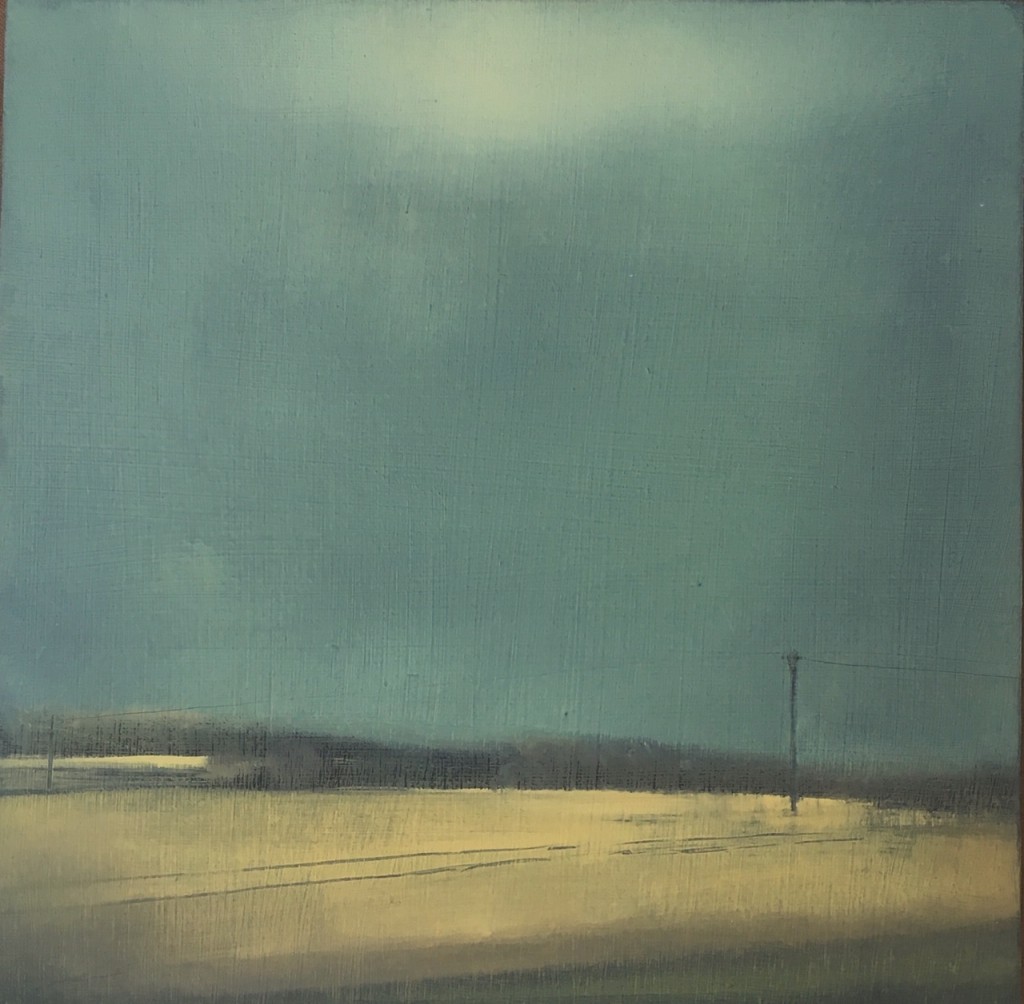 'Before the Rain' oil on board  20x20cm £190  SOLD